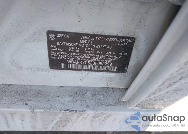 WBAPK7C52BF082299: 44352472