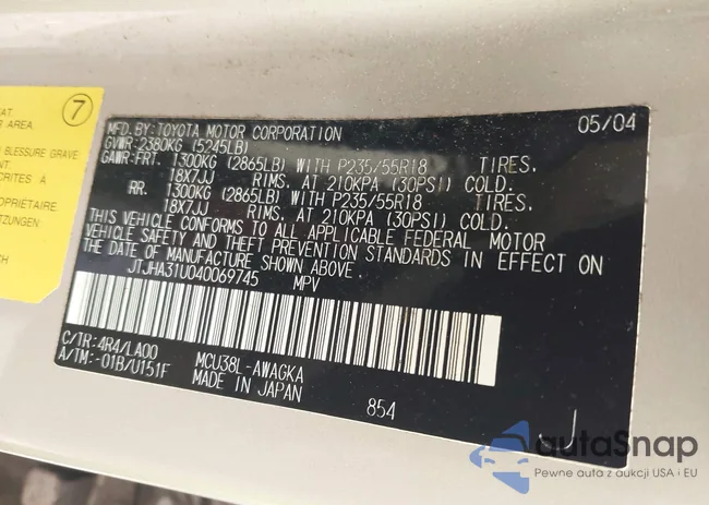 JTJHA31U040069745: 44352484