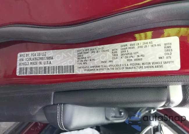 1C4RJKBG3M8179894: 44352536