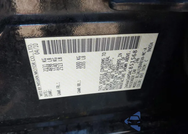 1N4AA5AP0AC851568: 44351840