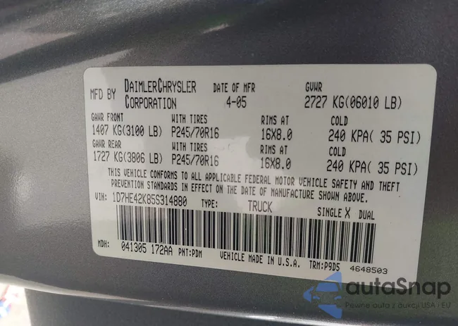 1D7HE42K85S314880: 44352960