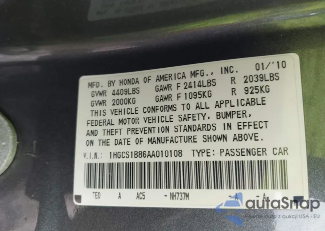 1HGCS1B86AA010108: 44353056