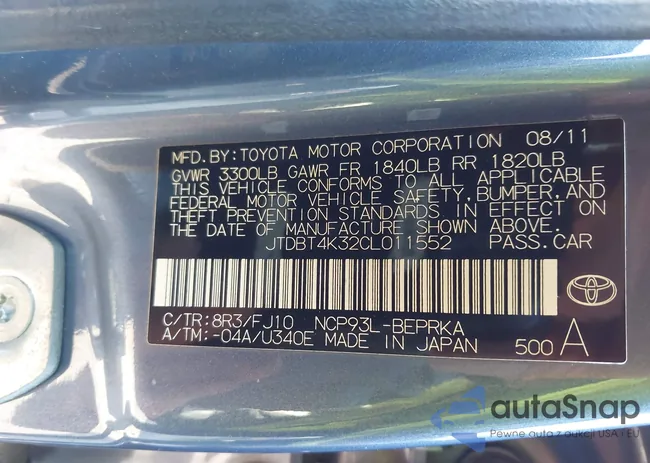 JTDBT4K32CL011552: 44353154