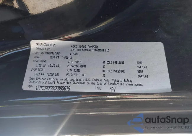 1FMCU0DG8CKB95679: 44353205