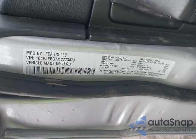 1C4RJFBG7MC773473: 44353268