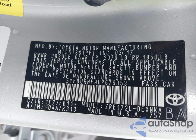 5YFBURHE9HP676353: 44352555