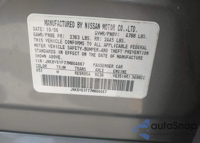 JNKBV61F77M804667: 44352730