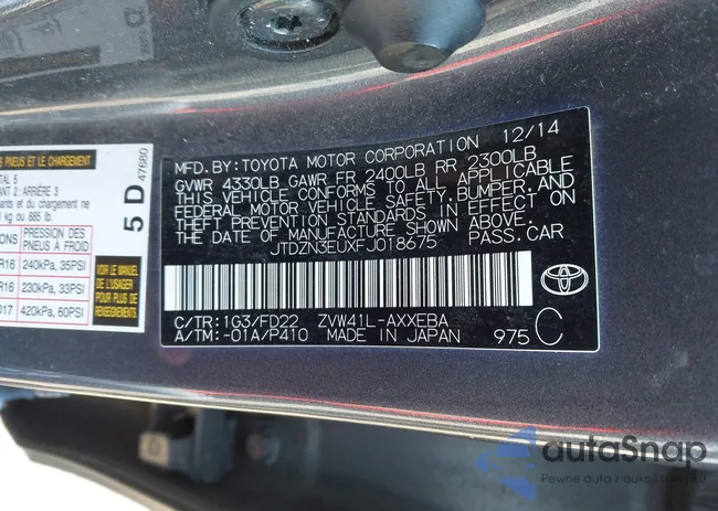 JTDZN3EUXFJ018675: 44352809