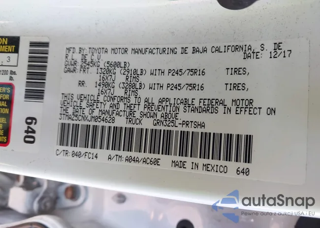 3TMAZ5CNXJM054628: 44354063