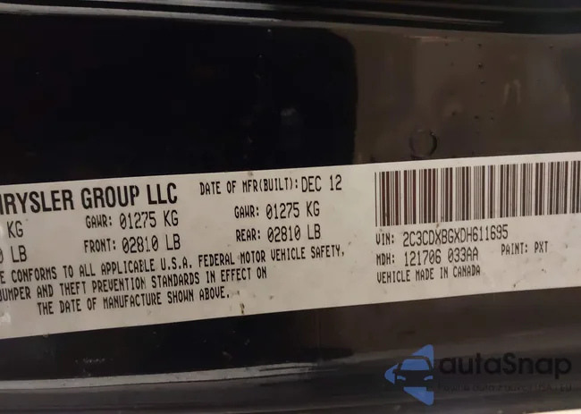 2C3CDXBGXDH611695: 44354065