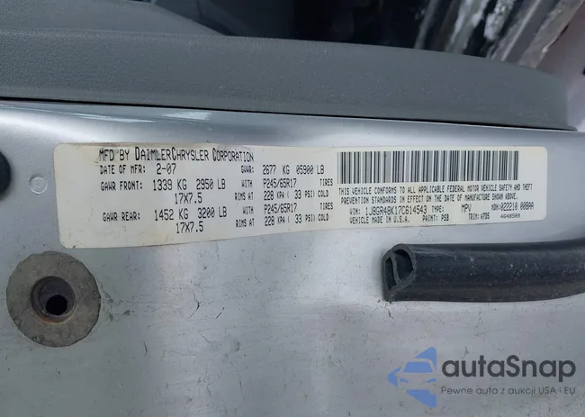 1J8GR48K17C614543: 44354086