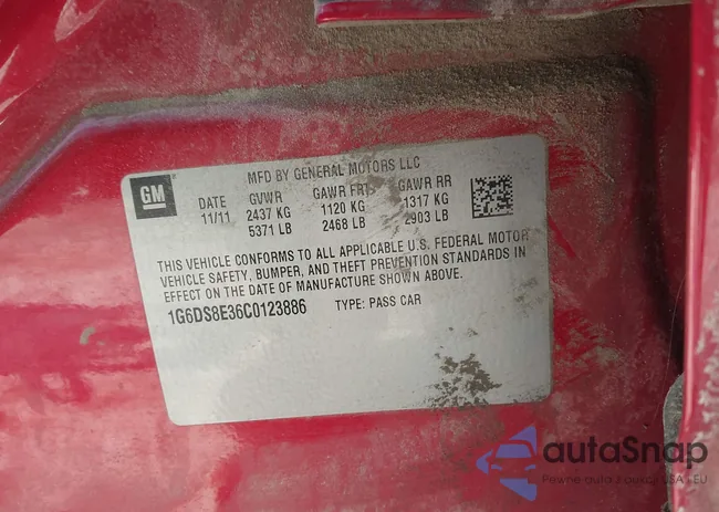 1G6DS8E36C0123886: 44354110