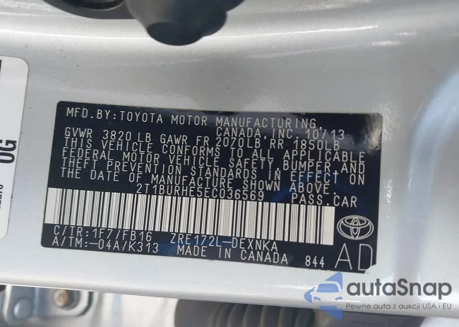 2T1BURHE5EC036569: 44354191