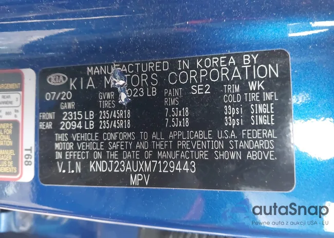 KNDJ23AUXM7129443: 44354201