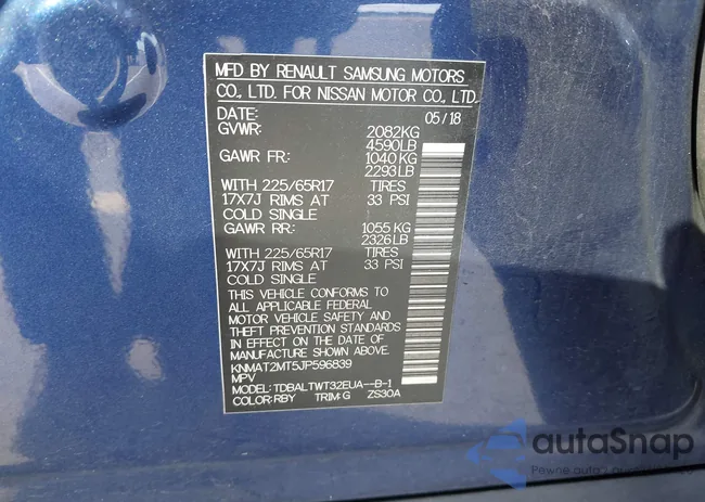 KNMAT2MT5JP596839: 44354254