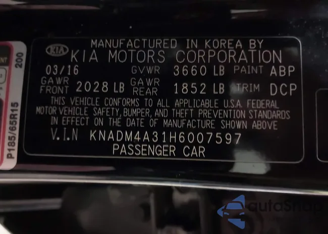 KNADM4A31H6007597: 44354270