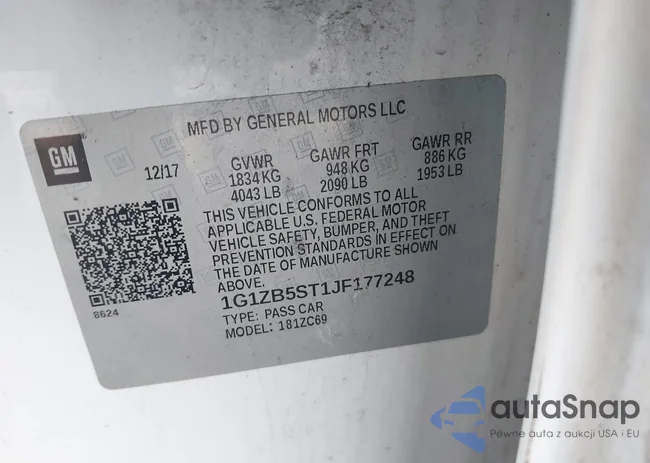 1G1ZB5ST1JF177248: 44354453