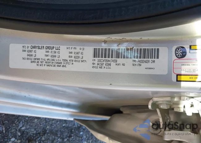 1B3CC4FB5AN174558: 44354462