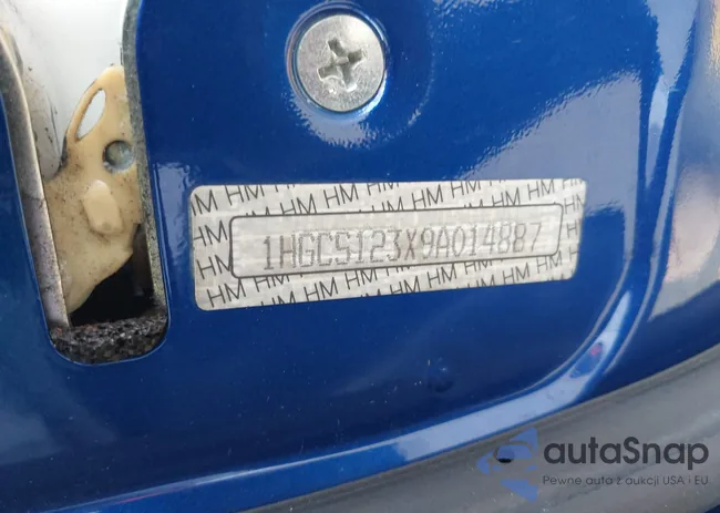 1HGCS123X9A014887: 44353646