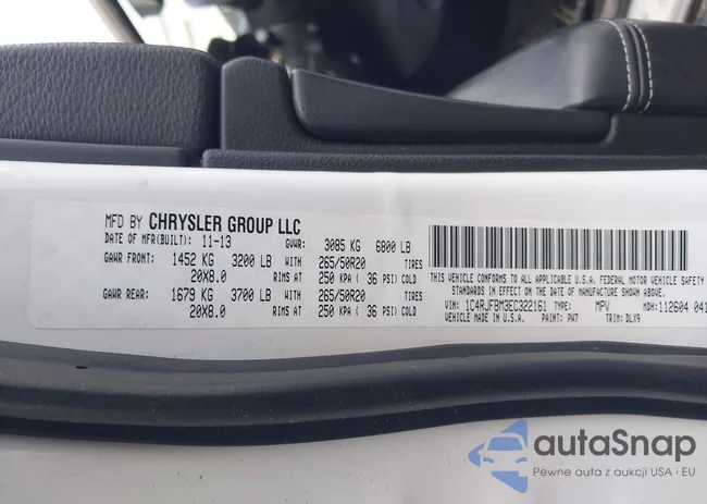 1C4RJFBM3EC322161: 44353769