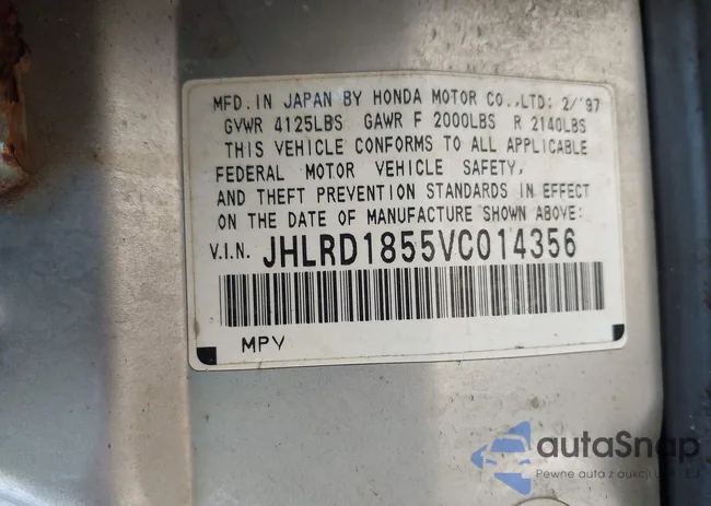 JHLRD1855VC014356: 44353772