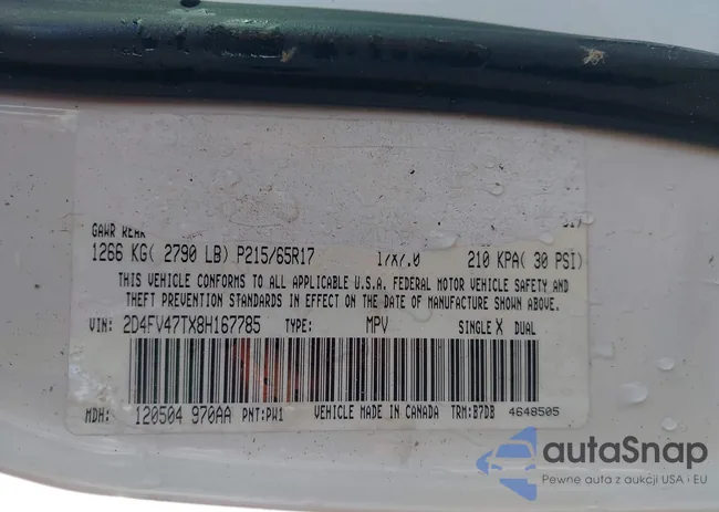 2D4FV47TX8H167785: 44353846