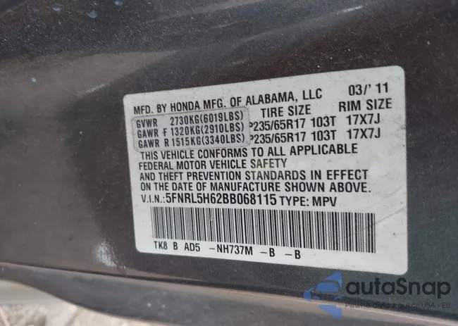 5FNRL5H62BB068115: 44353888