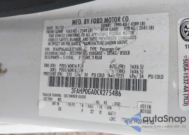 3FAHP0GA0CR275486: 44353909