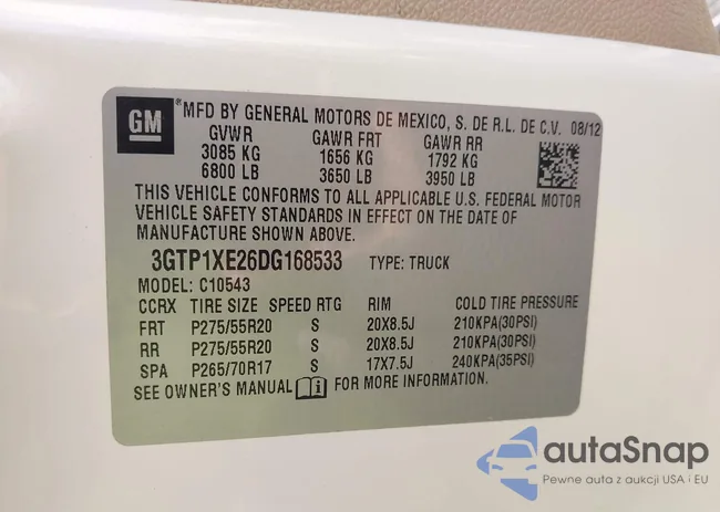 3GTP1XE26DG168533: 44353932