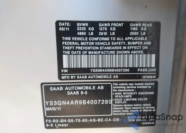 YS3GN4AR9B4007280: 44355039