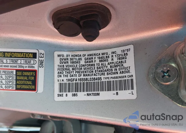 1HGFA16558L038495: 44355168