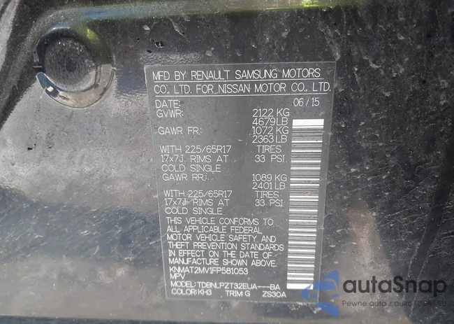 KNMAT2MV1FP581053: 44355253