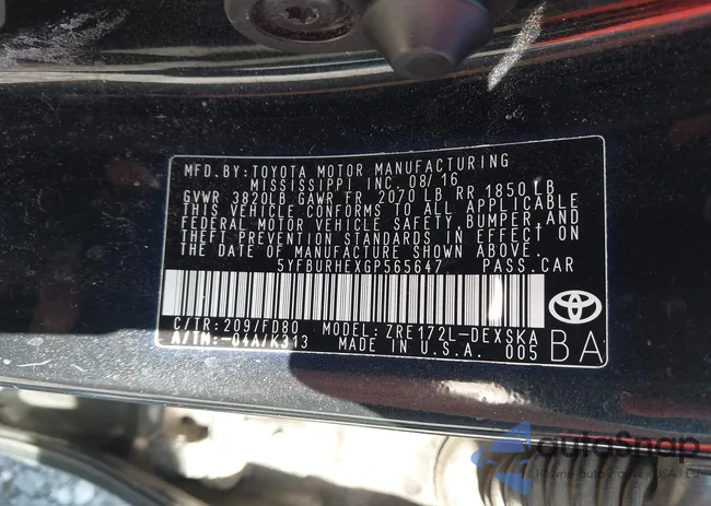 5YFBURHEXGP565647: 44355264