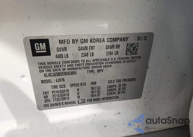 KL4CJGSBXEB583894: 44355299