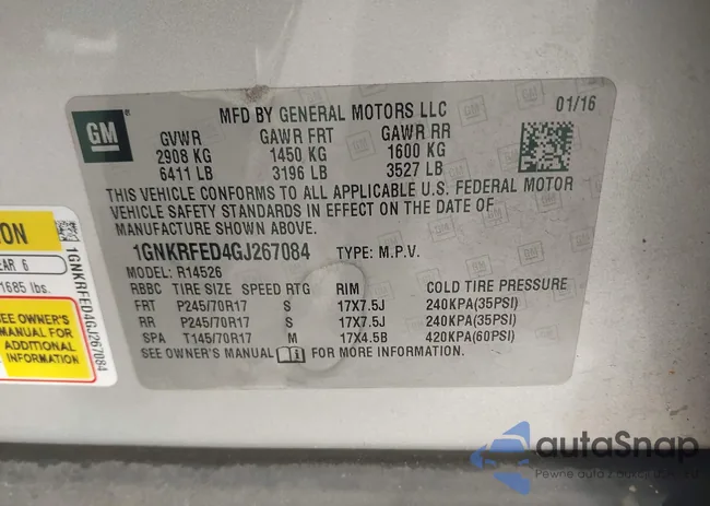 1GNKRFED4GJ267084: 44355366