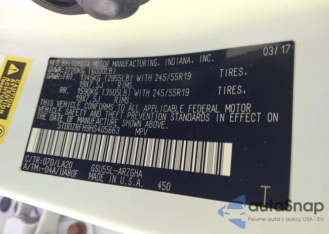 5TDDZRFH9HS405663: 44355403