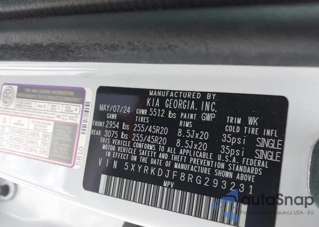 5XYRKDJF8RG293231: 44355426