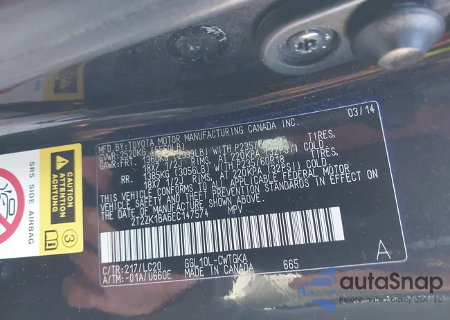 2T2ZK1BA6EC147574: 44355451