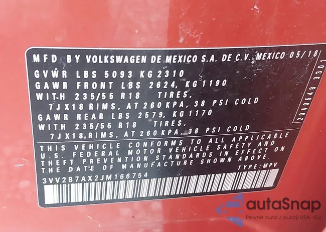 3VV2B7AX2JM166754: 44355528