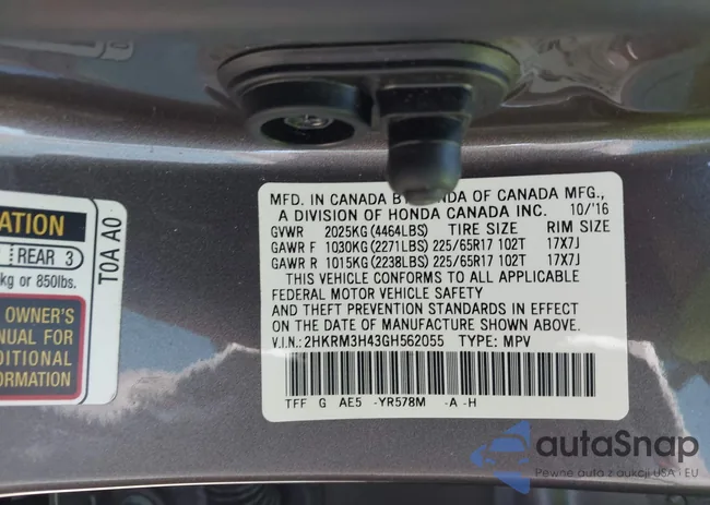 2HKRM3H43GH562055: 44354670