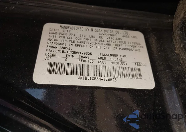 JN1BJ1CR8HW129525: 44354725