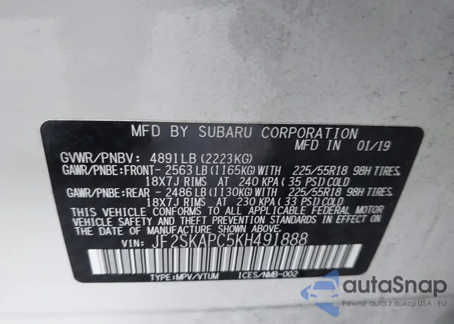 JF2SKAPC5KH491888: 44354734