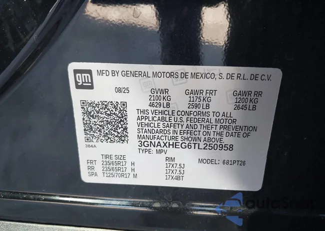 3GNAXHEG6TL250958: 44354738