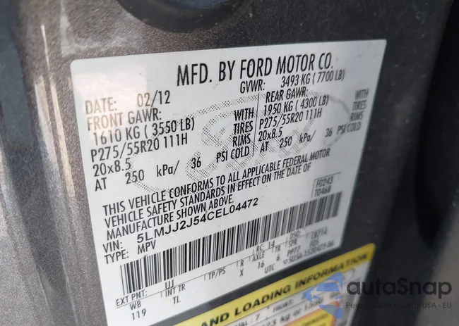 5LMJJ2J54CEL04472: 44354744