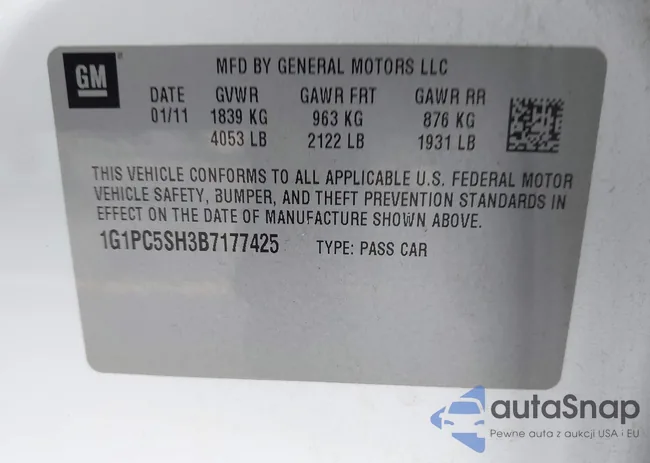 1G1PC5SH3B7177425: 44354819