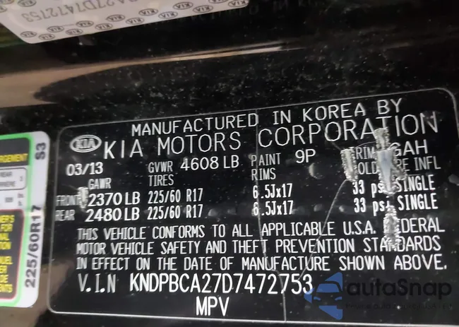 KNDPBCA27D7472753: 44354848