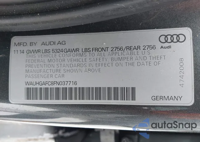 WAUHGAFC8FN037716: 44356004