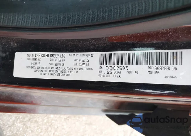 1C3CCBAB1DN605478: 44356143