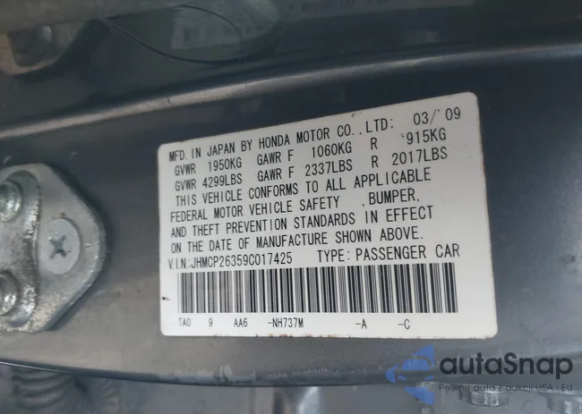 JHMCP26359C017425: 44356151