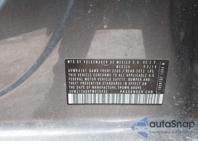 3VW217AU8FM075452: 44356231